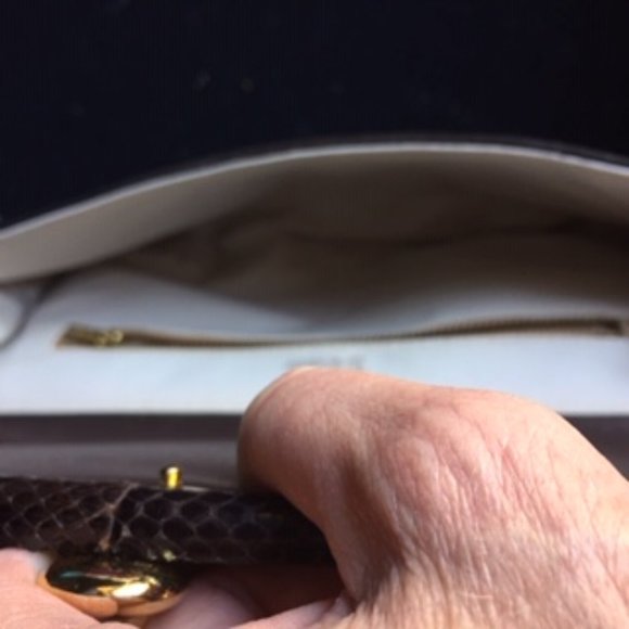 Vintage Brown Leather Suede Purse - Picture 4 of 4